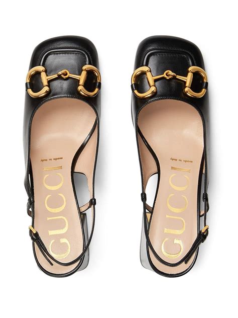 gucci horsebit pump|gucci horsebit leather slingback pumps.